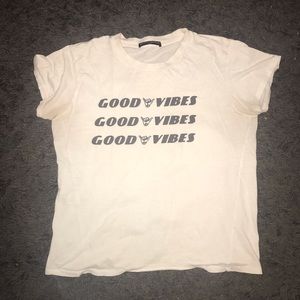 Brandy Melville good vibes t-shirt